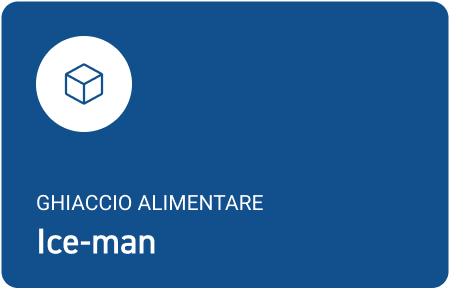 Icona di cubetto di ghiaccio con scritta Ice-man