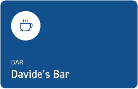 Cup icon with the text Davide’s Bar